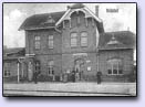 Dworzec w Pozezdrzu przed 1914 rokiem.