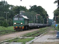 13.08.2011, godz. 17:40 stacja Stare Juchy. ST44-1109 z pociągiem relacji Suwałki - Iłowo.