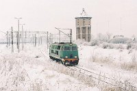 05.01.2004, Korsze, stacja towarowa, w pobliżu dawnej lokomotywowni. SU45-066 luzem, jako pociąg towarowy TGLSc 70881 z Korsz do Żeleznodorożnego.