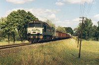 04.07.2000, pod Ełkiem, ST44-788 i SM42-736, pociąg TKPS 77780 z Suwałk do Ełku