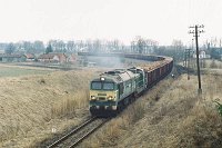 14.04.2003, Wieliczki, ST44-878 i SM42-377, pociąg TKPSc 77782 Suwałki - Ełk