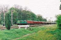 12.05.2003, Kętrzyn, SM42-435 z 37 wagonami, TKMSc 6656 Korsze - Kętrzyn