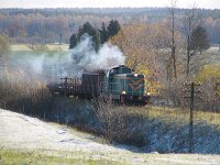 03.11.2006, Monety, SM42-433 z pociągiem TKMSc 791 Pisz - Ełk